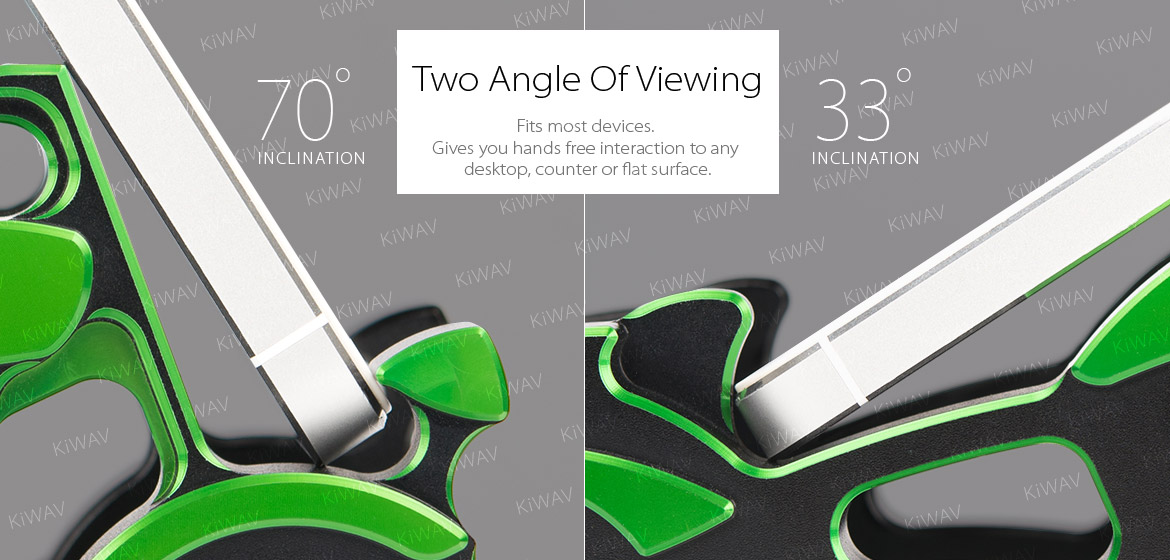 two angle display stand Cruiser - green