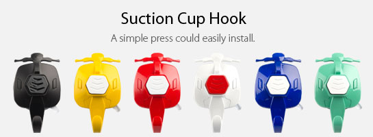 KiWAV Scooter Suction Cup Hook.